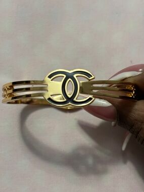CC Gold Bangle Bracelet